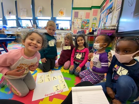 Finding the letter their names begin with - Miss Murray